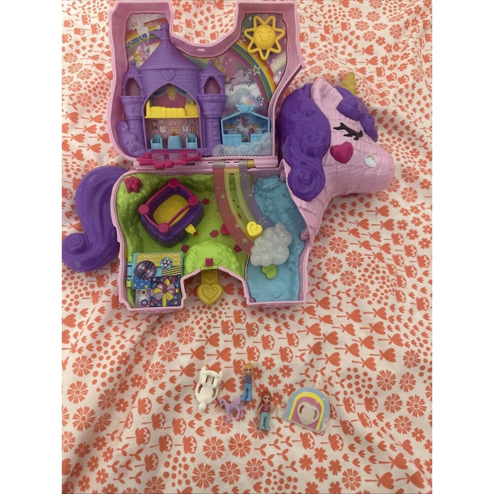 Polly Pocket Purple Unicorn Compact Playset